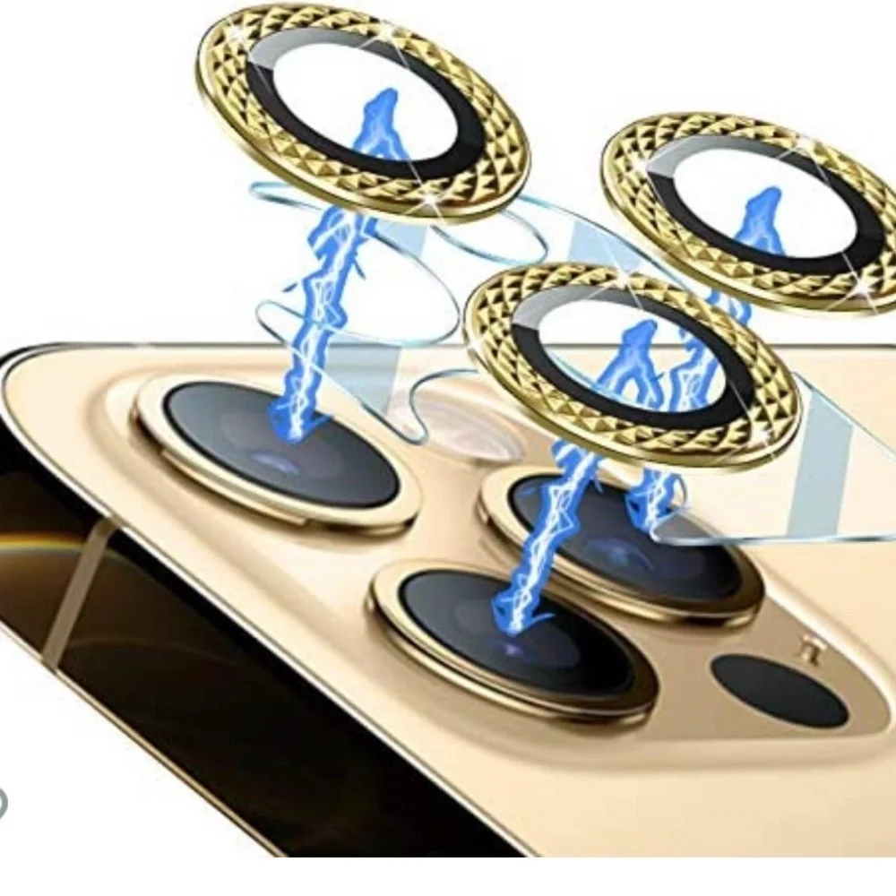 🆕 CAMERA LENS PROTECTOR SHINY GOLD